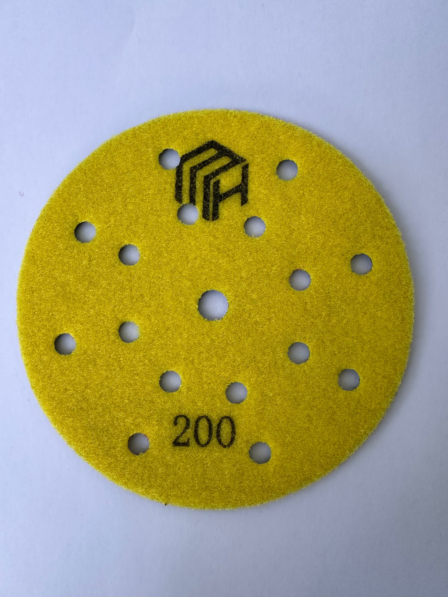 Microcement Honeycomb sanding pad 150 mm with extraction holes for orbital sander