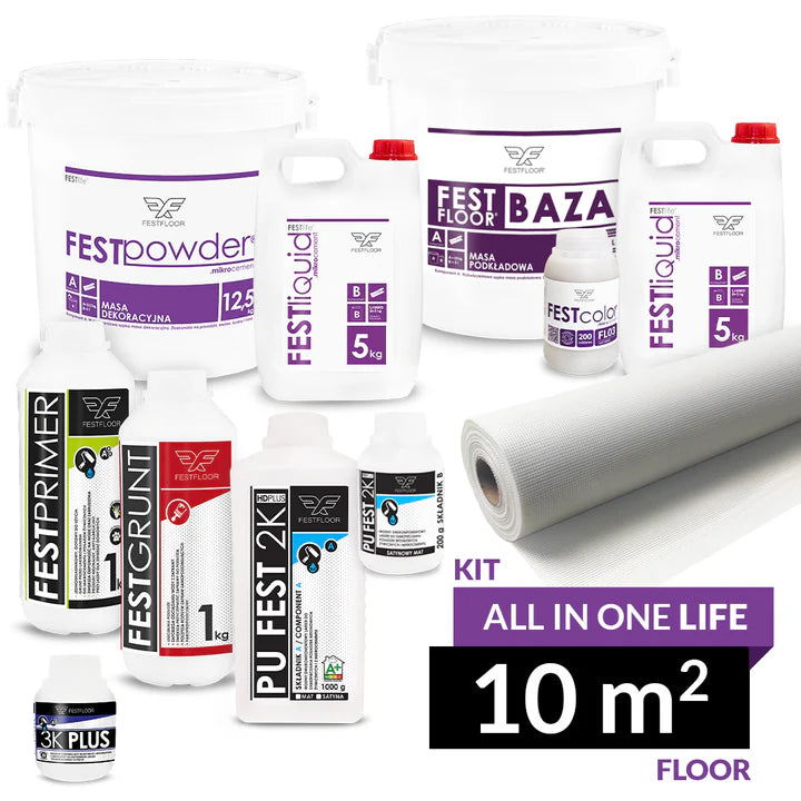 Kit ALL IN ONE LIFE FOR INDOOR FLOORS - 10 m²